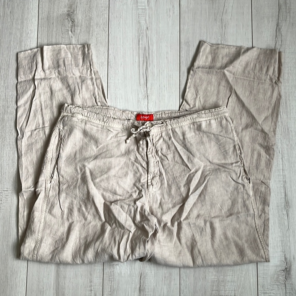 Co-op 100% linen pants size xl